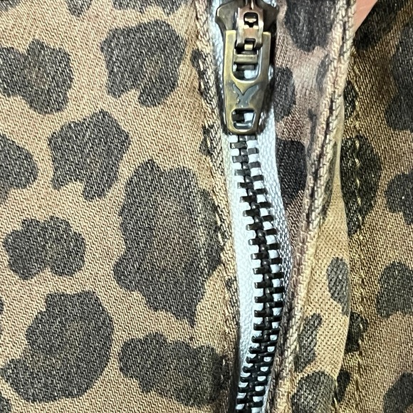 American‎ Eagle Womens Leopard Print Super Hi Rise Jegging Skinny Pants Size 4 - Picture 4 of 13